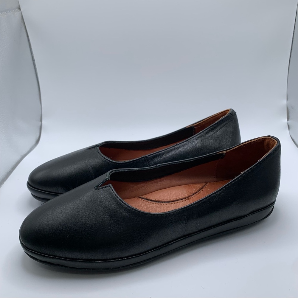 LDP L'Amour des Pieds XAVAR Black Leather NWOB 6 flats comfort luxury F17 2249